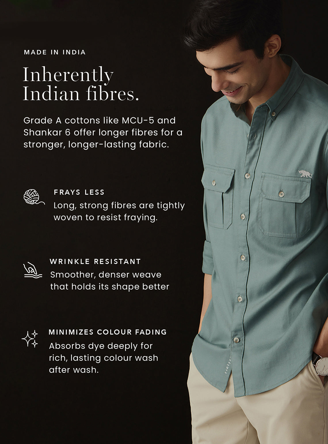 Salmon Pink Cotton Twill Shirt