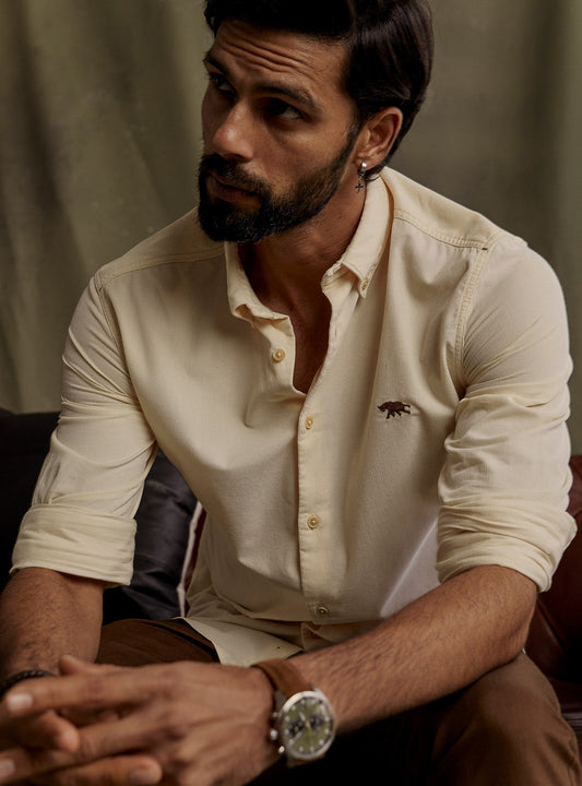 Hemis Beige Corduroy Shirt
