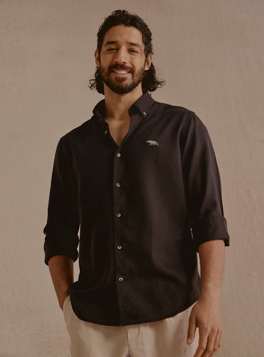 Drift Brown Linen Shirt