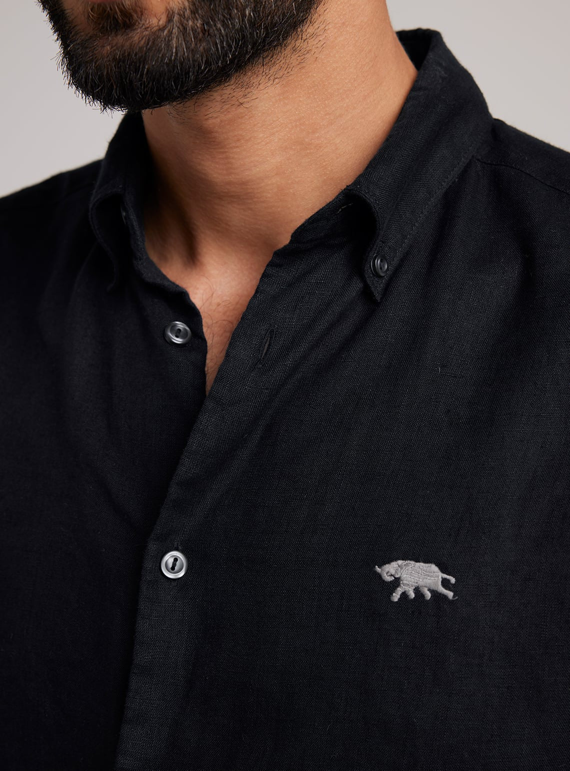 Black Jade Linen Shirt