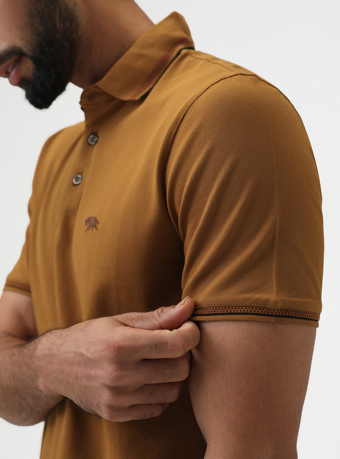 Ochre Pique Polo