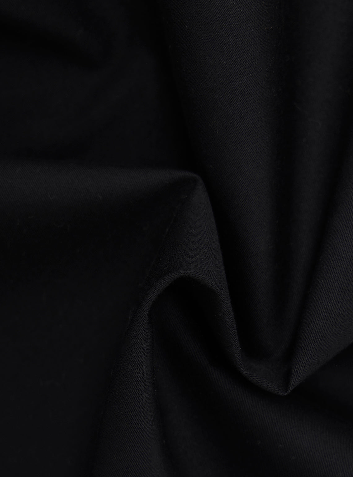 Ink Black Cotton Twill Shirt