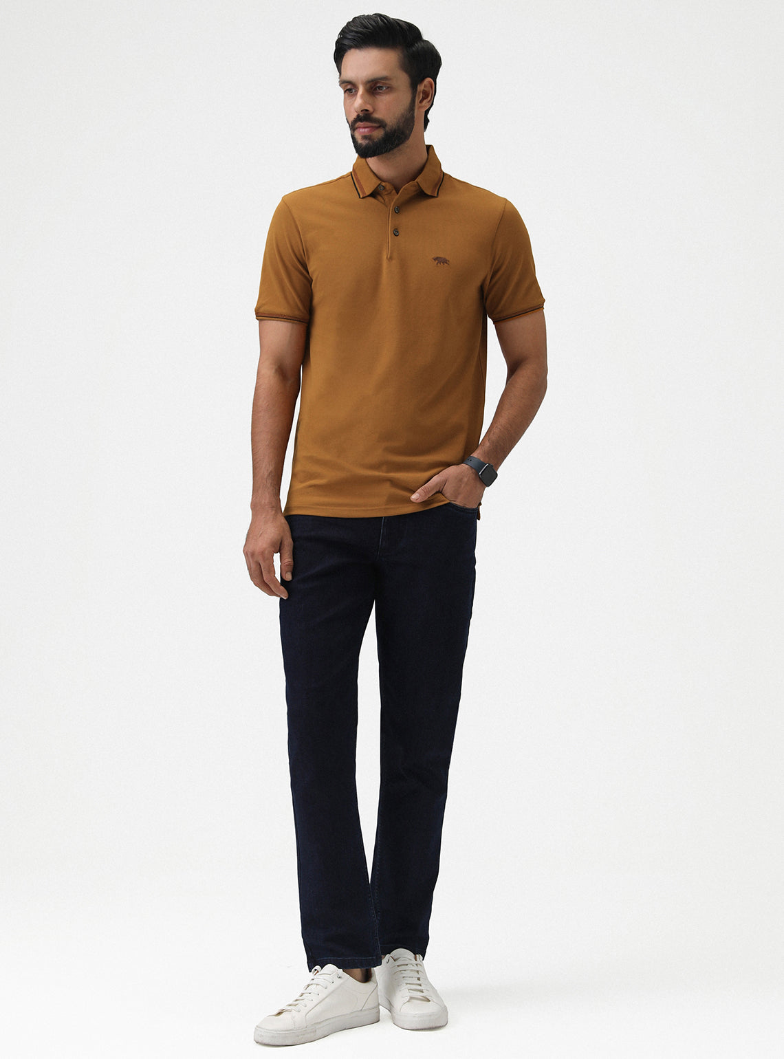 Ochre Pique Polo