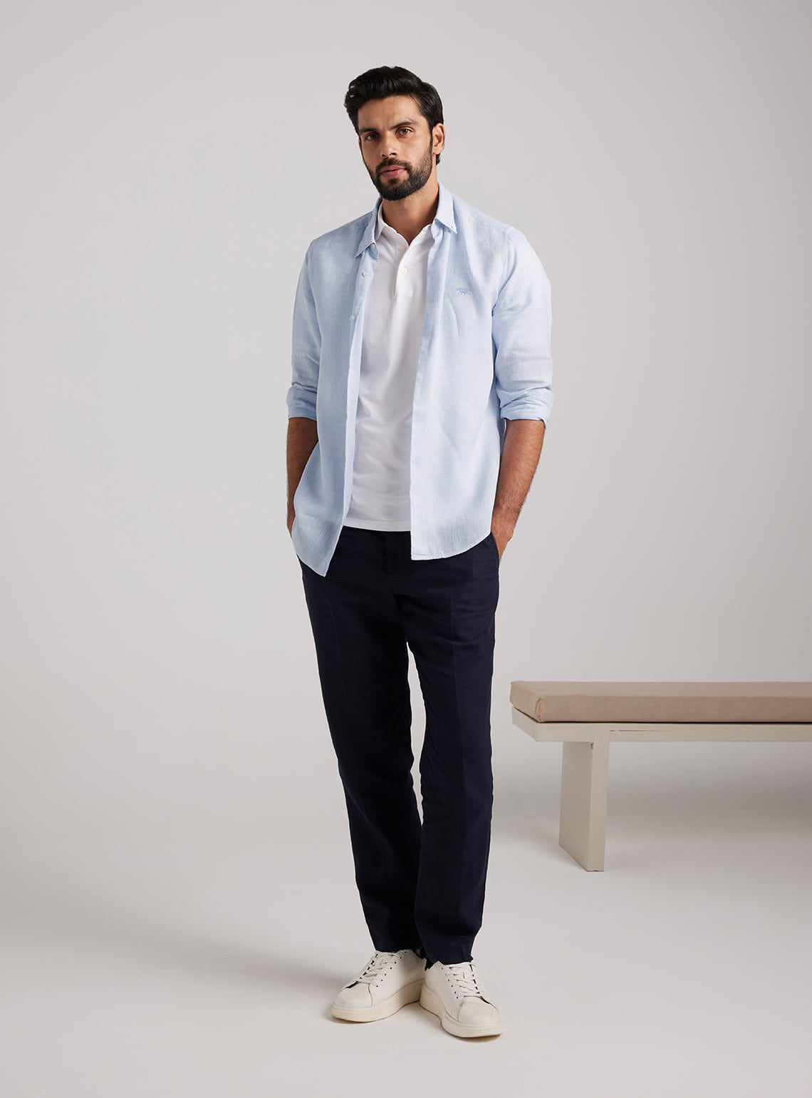 Day Sky Linen Shirt