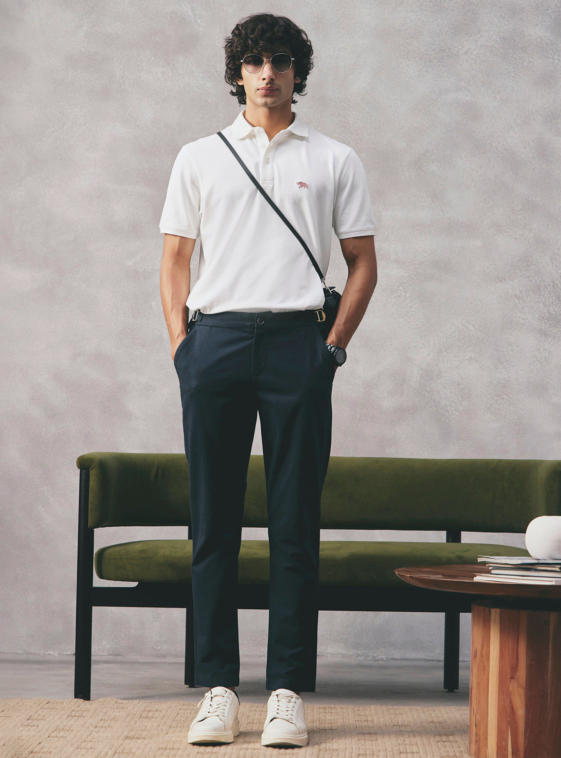 Pure White Pique Polo