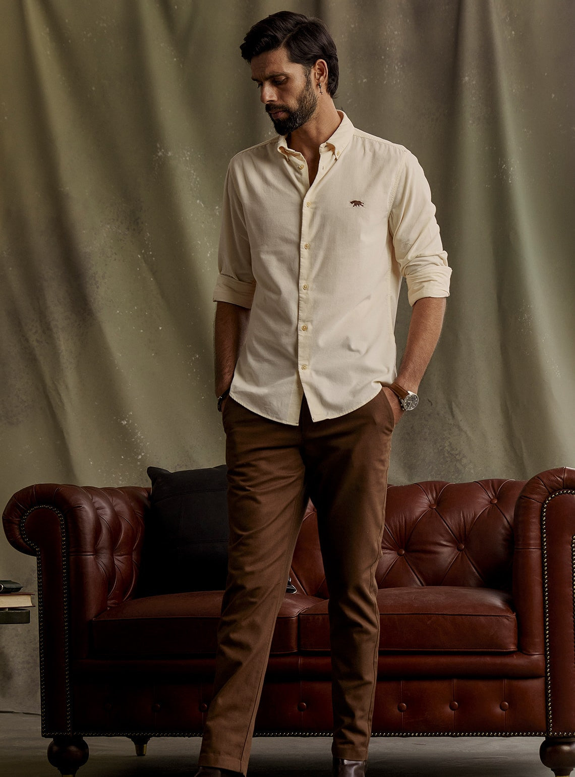 Hemis Beige Corduroy Shirt