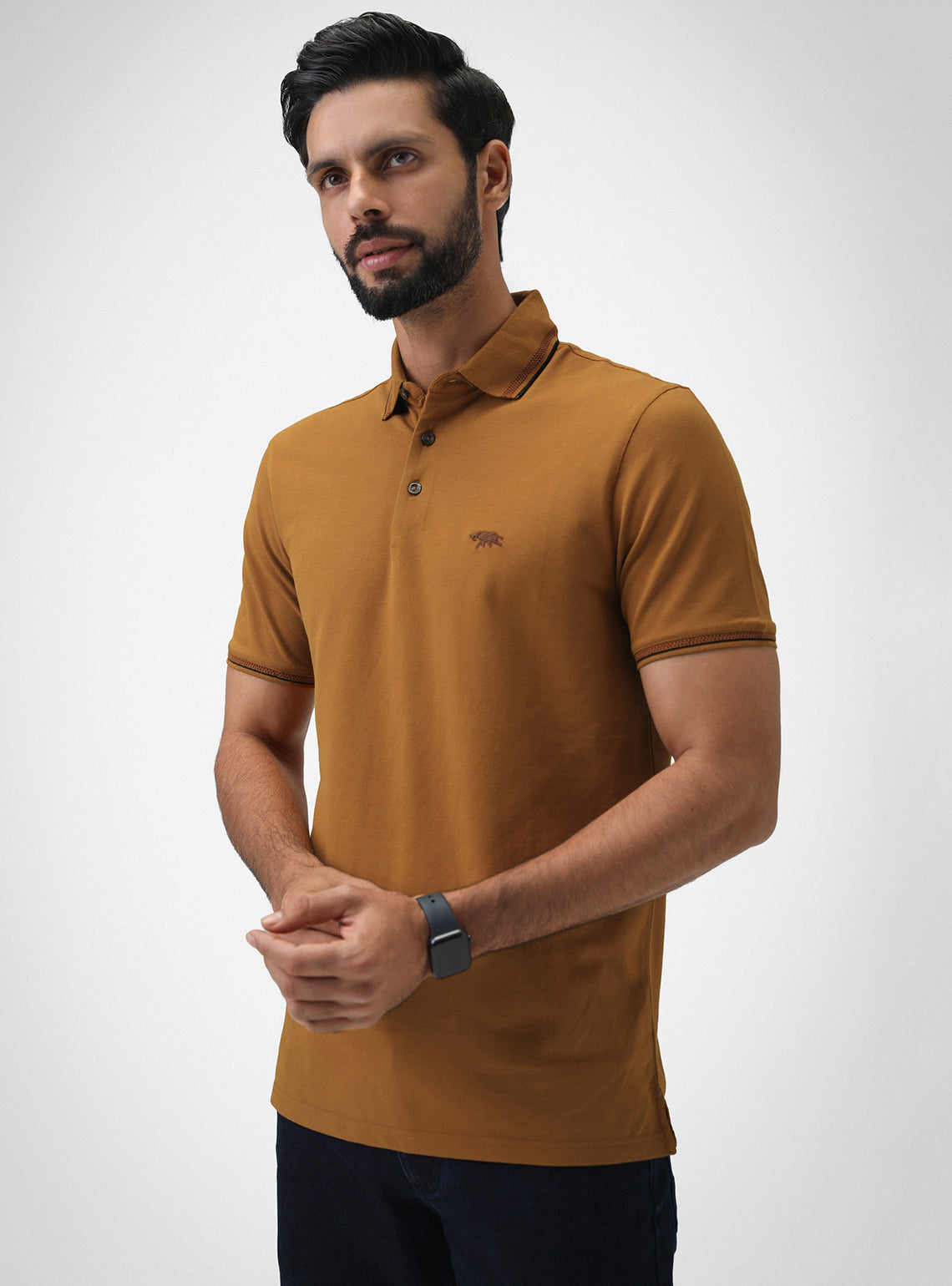 Ochre Pique Polo